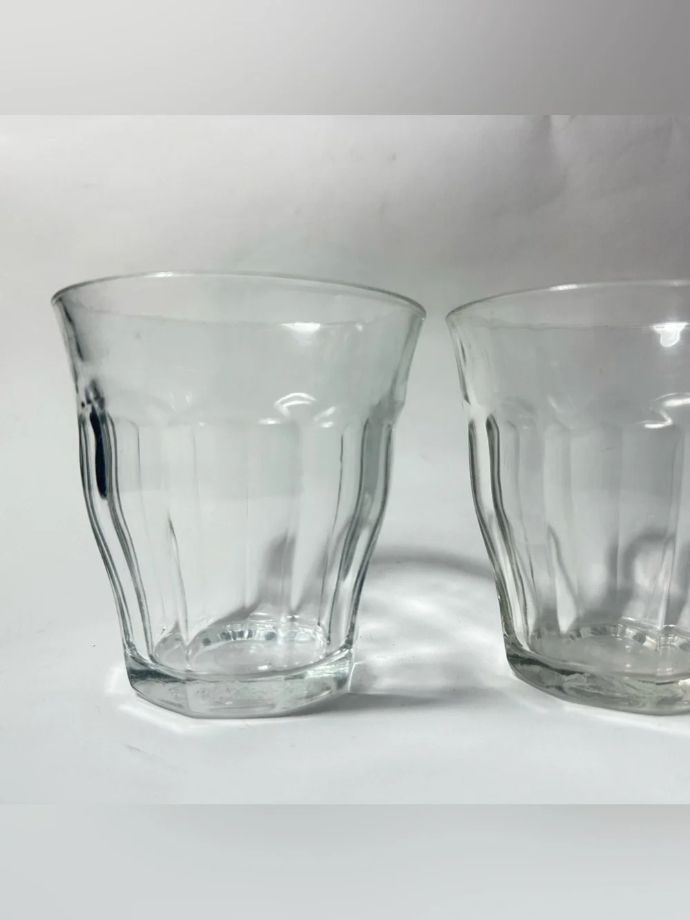 3 Vintage Duralex Picardie Glasses Clear 3.25” 8.4cm 20cl 6.75 oz Made In France
